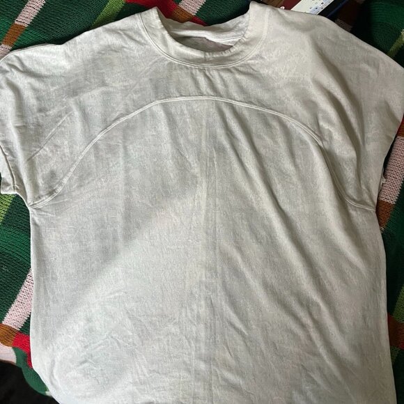 lululemon | All Yours T-shirt white veil burnout patterned size 10 - Picture 1 of 1